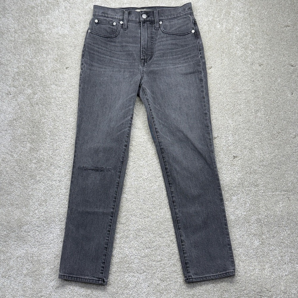 Madewell The Perfect Vintage Jean Jeans Womens 26 Gray High Rise Stretch Denim